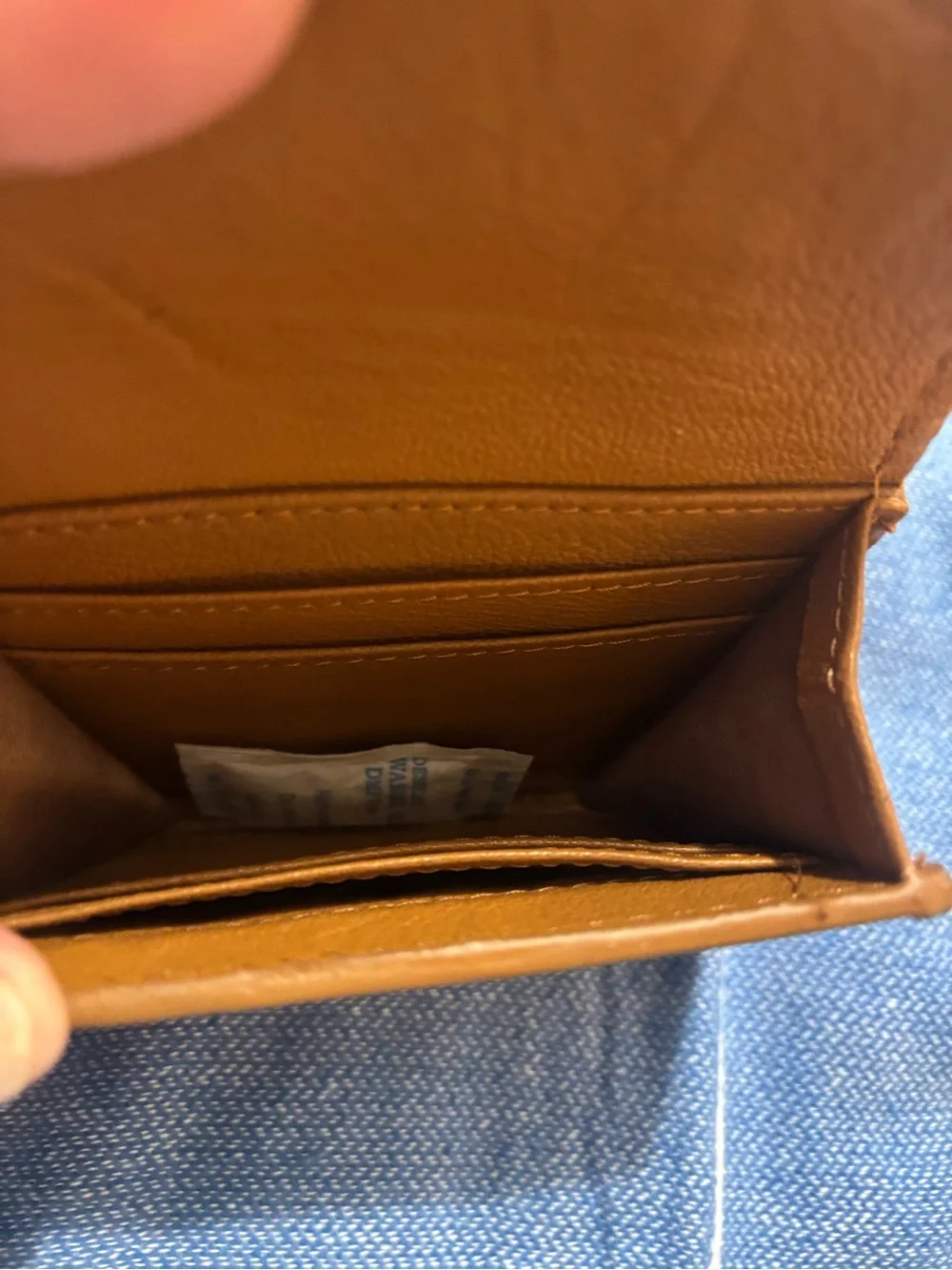 Turquoise-Trim Floral Tooled Leather Wallet